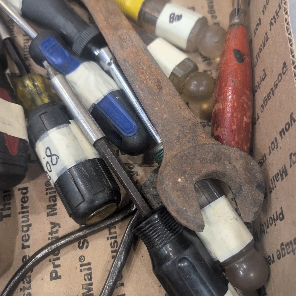 Assorted Hand Tool Lot Screwdrivers Wrench Wire Cutters Mixed Brands DIY Repair - Picture 3 of 6